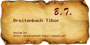 Breitenbach Tibor névjegykártya